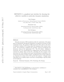 METAGUI 3: a graphical user interface for choosing the collective