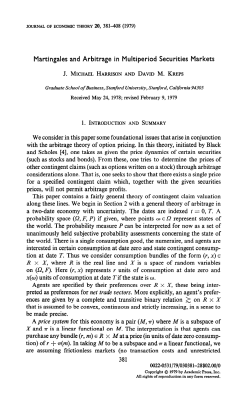 Martingales and Arbitrage in Multiperiod Securities Markets