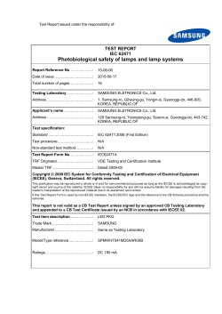 Photobiological safety of lamps and lamp systems