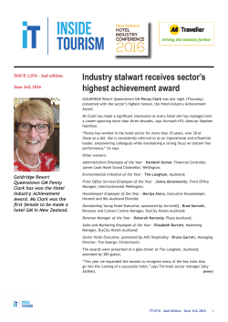 Industry stalwart receives sector`s highest achievement award