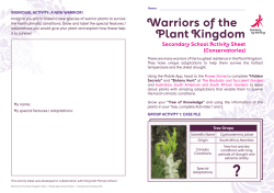 Warriors of the Plant Kingdom