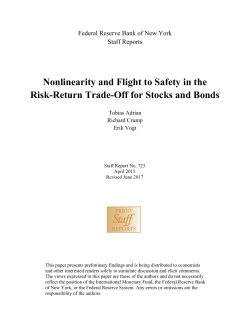 Nonlinearity and Flight to Safety in the Risk-Return Trade