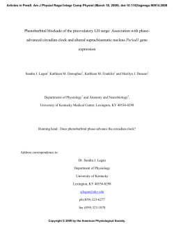 Phenobarbital blockade of the preovulatory LH surge