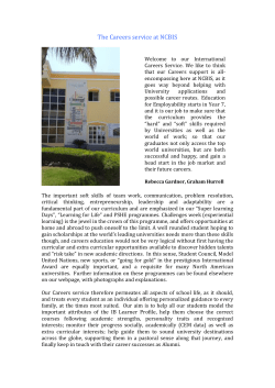 NCBIS Careers Guide