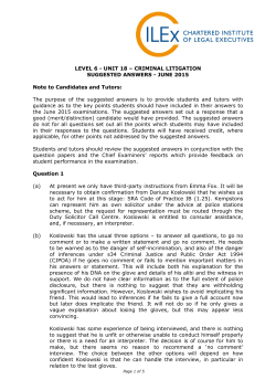 June 15 Criminal Litigation