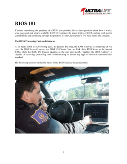 RIOS 101 - Ultralife Corporation