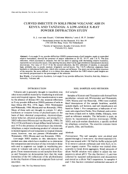 a low-angle x-ray powder diffraction study