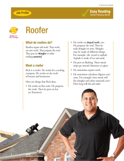 Easy Reading Job Profiles - Roofer - ALIS
