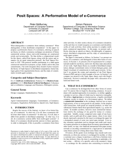 Posit Spaces: A Performative Model of e