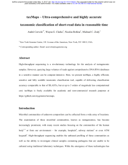taxMaps - Ultra-comprehensive and highly accurate taxonomic