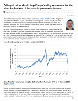 Falling oil prices should help Europe`s ailing economies, but the