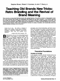 Teaching Old Brands New Tricks