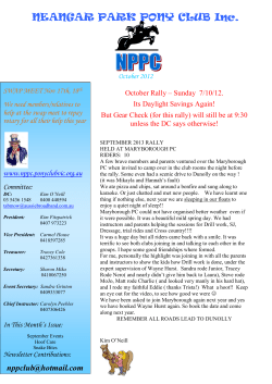 NEANGAR PARK PONY CLUB Inc.