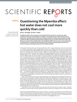 Questioning the Mpemba effect: hot water does not cool more