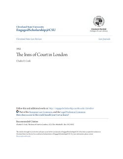 The Inns of Court in London