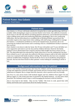 Melbourne North Melbourne Health C9.5 Head Injury Scenario
