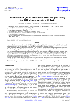 Rotational changes of the asteroid 99942 Apophis during the 2029