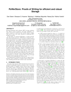 PoWerStore: Proofs of Writing for efficient and robust Storage