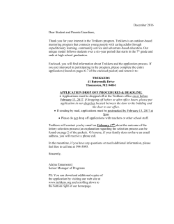 7th Grade Application and Information Package