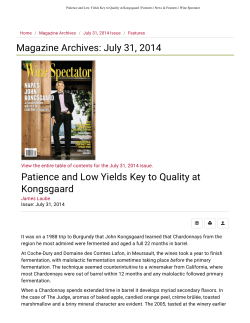 Magazine Archives: July 31, 2014 Patience and Low Yields Key to