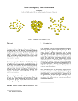 Force-based group formation control