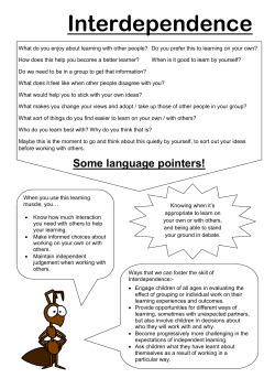 Interdependence