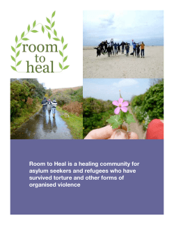 Room to Heal is a healing community for asylum seekers and