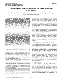 Archetype-Based Semantic Integration and Standardization of