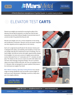 elevator test carts - Mars Metal Company