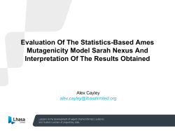 Evaluation Of The Statistics-Based Ames
