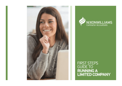 first steps guide to running a limited company