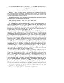 LOCALLY CONSERVATIVE COUPLING OF