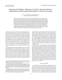 Meaning and Modality: Influences of Context, Semantic Memory