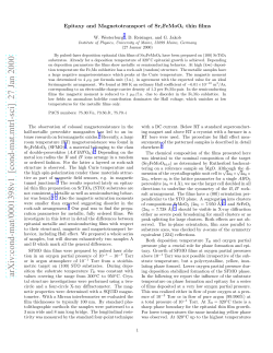 Epitaxy and magnetotransport of Sr_2FeMoO_6 thin films