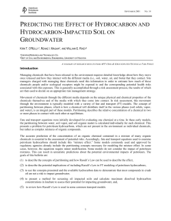predicting the effect of hydrocarbon and