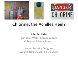 Chlorine The Achilles Heel
