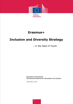 Erasmus+ Inclusion and Diversity Strategy