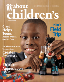 Field Trip - Children`s Hospital of Michigan Foundation