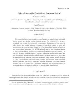 Pairs of Asteroids Probably of Common Origin