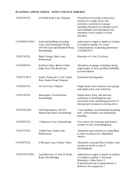PLANNING APPLICATIONS - TOWN COUNCIL 10/09/2015 15