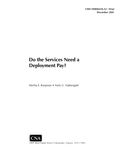 Do the Services Need a Deployment Pay?