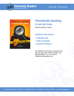 Theoretically Speaking