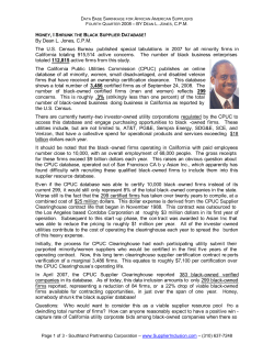 HONEY, I S By Dean L. Jones, C.P.M. The U.S. Census Bureau