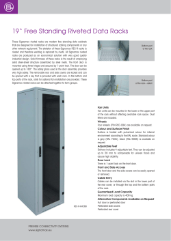19&ldquo; Free Standing Riveted Data Racks