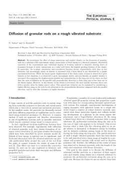 Diffusion of granular rods on a rough vibrated
