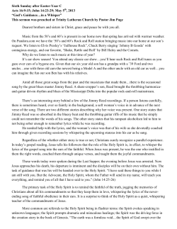 God`s Guidance&hellip;in a Whisper