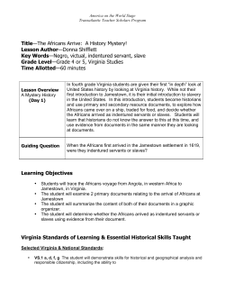 A History Mystery! - UNC School of Education