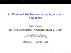 An Eberhard-like theorem for pentagons and heptagons