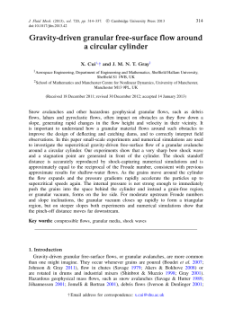 Gravity-driven granular free-surface flow around