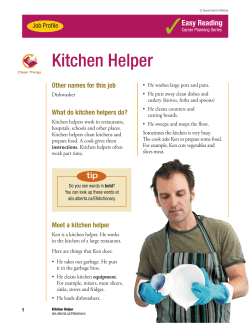 Kitchen Helper - ALIS - Government of Alberta